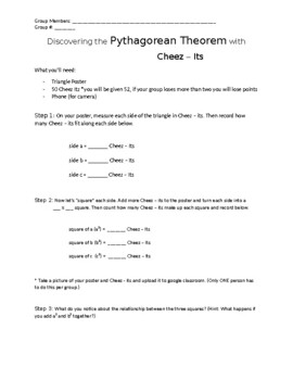 Preview of Discovering the Pythagorean Theorem with Cheese Itz