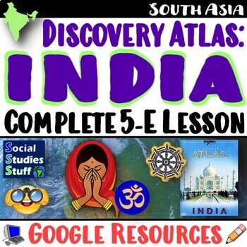 Preview of Discovery Atlas India 5-E Lesson and Video Activity | Explore Culture | Google