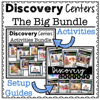 Preview of Discovery Centers Big Bundle, Center Activities and Setup Guides