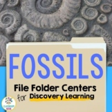 Science File Folder Centers: Fossils (how fossils form, ty