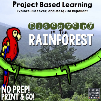 Preview of Project Based Learning: To the Rainforest! (PBL) For Print & Google Classroom
