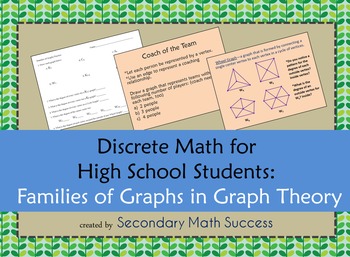 Discrete Math: Families of Graphs in Graph Theory by Secondary Math Success