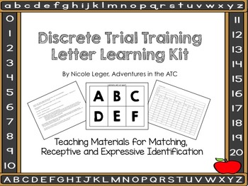 Preview of Discrete Trial Learning KIt:  Letters