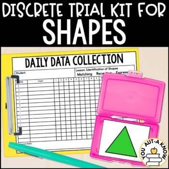 Preview of Discrete Trial Lessons for Shape Discrimination FREEBIE!