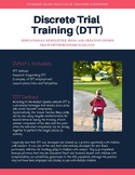 Discrete Trial Training (DTT) infographic
