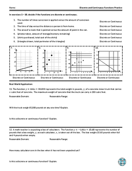 continuous discrete foldable practice sheet subject problems word