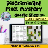 Discriminant - Pixel Mystery Picture - GoogleSheets TM