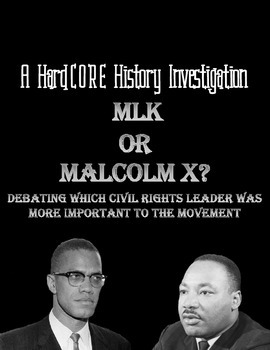 Preview of Discrimination in America: Malcolm X or MLK - A Civil Rights Debate