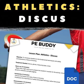 Preview of Discus Lesson Plan | Athletics Resources for PE Teachers | Years 7-12