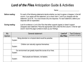 Preview of Discussion Activities for Lord of the Flies