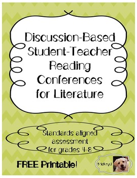Preview of Discussion-Based Student-Teacher Reading Conference Sheet
