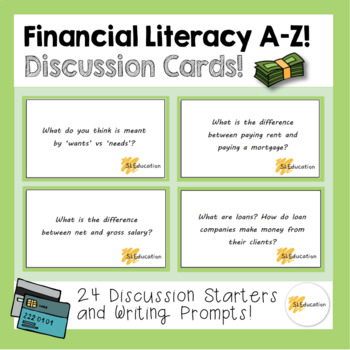 Preview of Discussion Cards: Financial Literacy