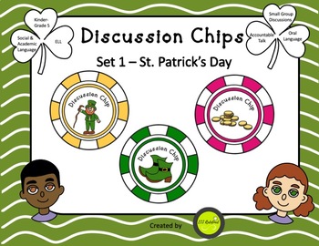 Preview of Discussion Chips: St. Patrick's Day Set 1