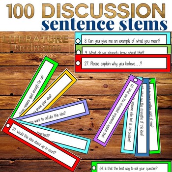 Preview of Discussion Debate Sentence Starters