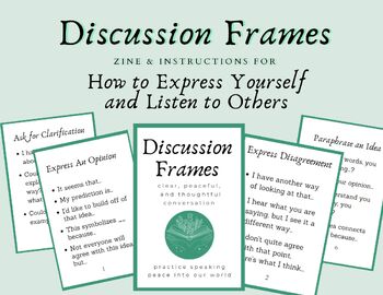 Preview of Discussion Frames Zine