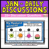 January Morning Meeting Question of the Day - Google Slide