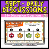 Discussion Prompts | Google Slides | Powerpoint | September