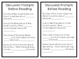 Discussion Prompts for Any Novel (Before and After Reading!)