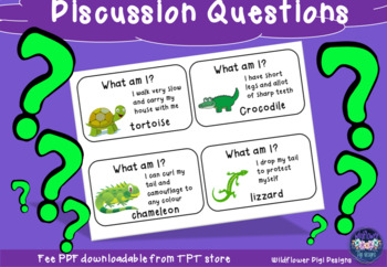 Preview of Discussion Questions - Reptiles