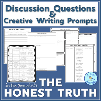 Preview of Discussion Questions & Writing Projects for Gemeinhart's The Honest Truth