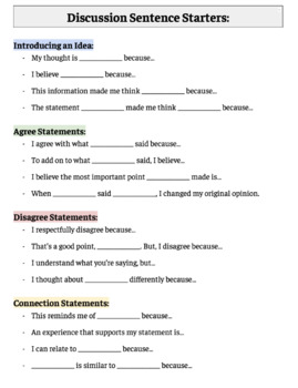 dissertation discussion sentence starters