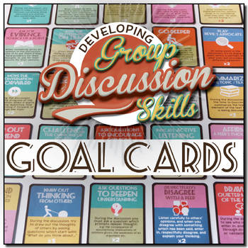 Preview of Discussion Skills Challenge Task Cards - Great for Socratic Seminars