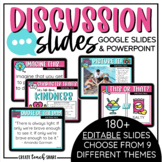 Discussion Slides | Digital Prompts & Starters | Google Sl