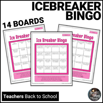 Icebreaker Bingo 14 variations by Bright Young Things | TPT