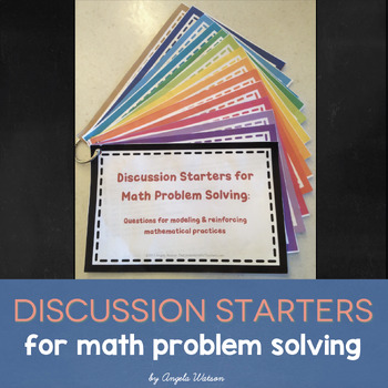 Preview of Discussion Starters for Math Problem Solving