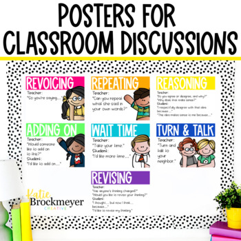 Preview of Classroom Discussion Posters | Talk Moves