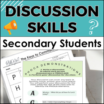 Preview of Discussion and Communication Skills for High School English & ELA, Lesson Plans