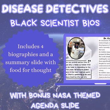Preview of Disease Detectives | Biographies of Black Scientists | Black History Month