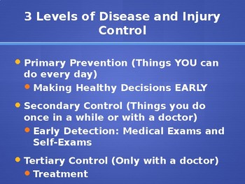 Preview of Disease Prevention and Control