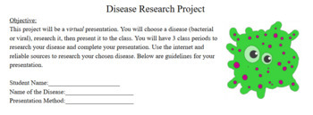disease research project middle school