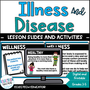 Preview of Health and Wellness, Infectious Diseases, Illness Slides, Activities, Worksheets