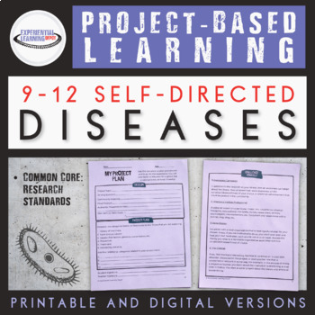 Preview of Diseases: High School Biology Project Based Learning {Printable & Digital}