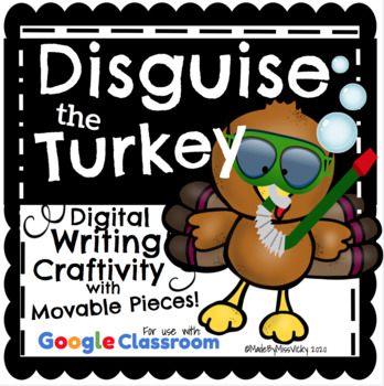 Preview of Disguise The Turkey  Digital November Writing Craftivity