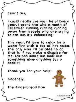 Disguise a Gingerbread Man by My Book Boost | Teachers Pay Teachers