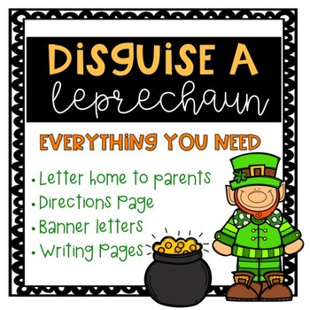 Preview of Disguise a Leprechaun- Family Project