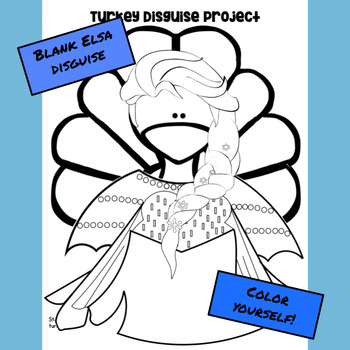 Preview of Disguise a Turkey- Blank Princess Disguise