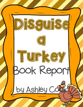 Preview of Disguise a Turkey Book Report