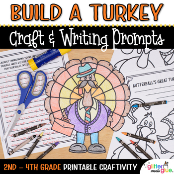 Preview of Disguise a Turkey Craft, Template, & Thanksgiving Writing Activity for November