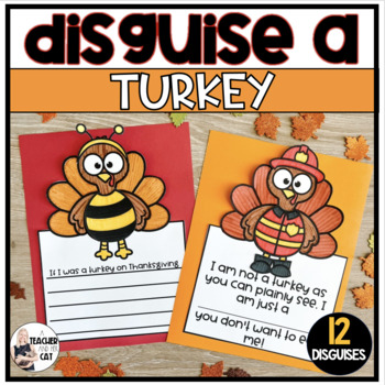 Preview of Disguise a Turkey Craft and Writing Prompts