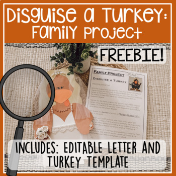 Preview of Disguise a Turkey Family Project FREEBIE