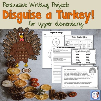 Preview of Disguise a Turkey Opinion Writing Project for Upper Elementary