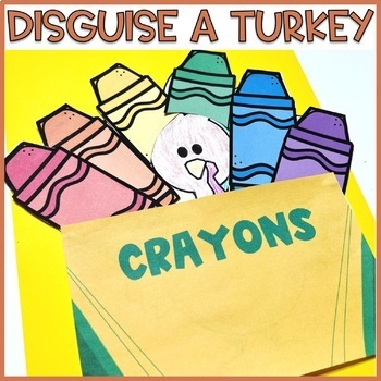 Preview of Disguise a Turkey Project | Hide a Turkey | November Activities Turkey Disguise