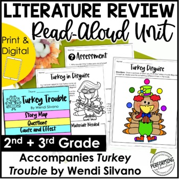 Preview of Disguise a Turkey | Thanksgiving Read-Aloud Unit | Use With Book Turkey Trouble