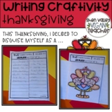 Disguise a Turkey - Thanksgiving Writing Prompt (Printable