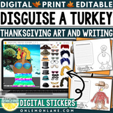 Disguise a Turkey Writing Art Project Digital Thanksgiving