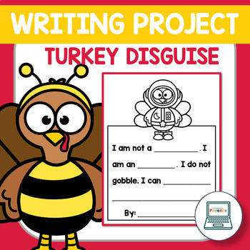 Preview of Disguise a Turkey Writing Project for Kindergarten